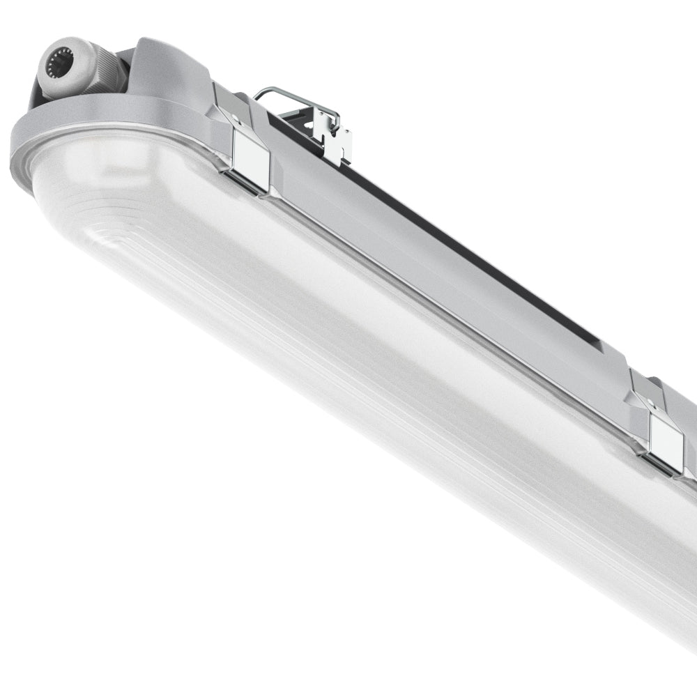 BATTERSEA Non-Corrosive LED Batten Light | 6ft Single 4800lm | CCT Tri-Colour & Multi Wattage | IP66 | Standard