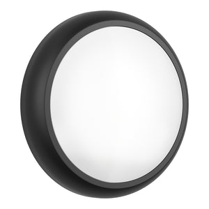 EUSTON CE3X5 |Round Bulkhead Light Fitting | LED Multi Wattage 8-16W | CCT 5-Colour | IP65 | 3hr Emergency | Black