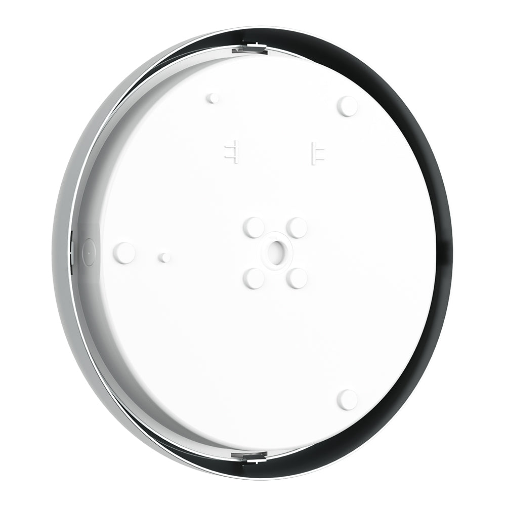 EUSTON CE3X5 | Round Bulkhead Light Fitting | LED Multi Wattage 8-16W | CCT 5-Colour | IP65 | 3hr Emergency | Chrome