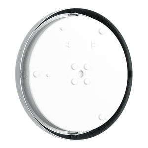 EUSTON CE3X5 | Round Bulkhead Light Fitting | LED Multi Wattage 8-16W | CCT 5-Colour | IP65 | 3hr Emergency | Chrome