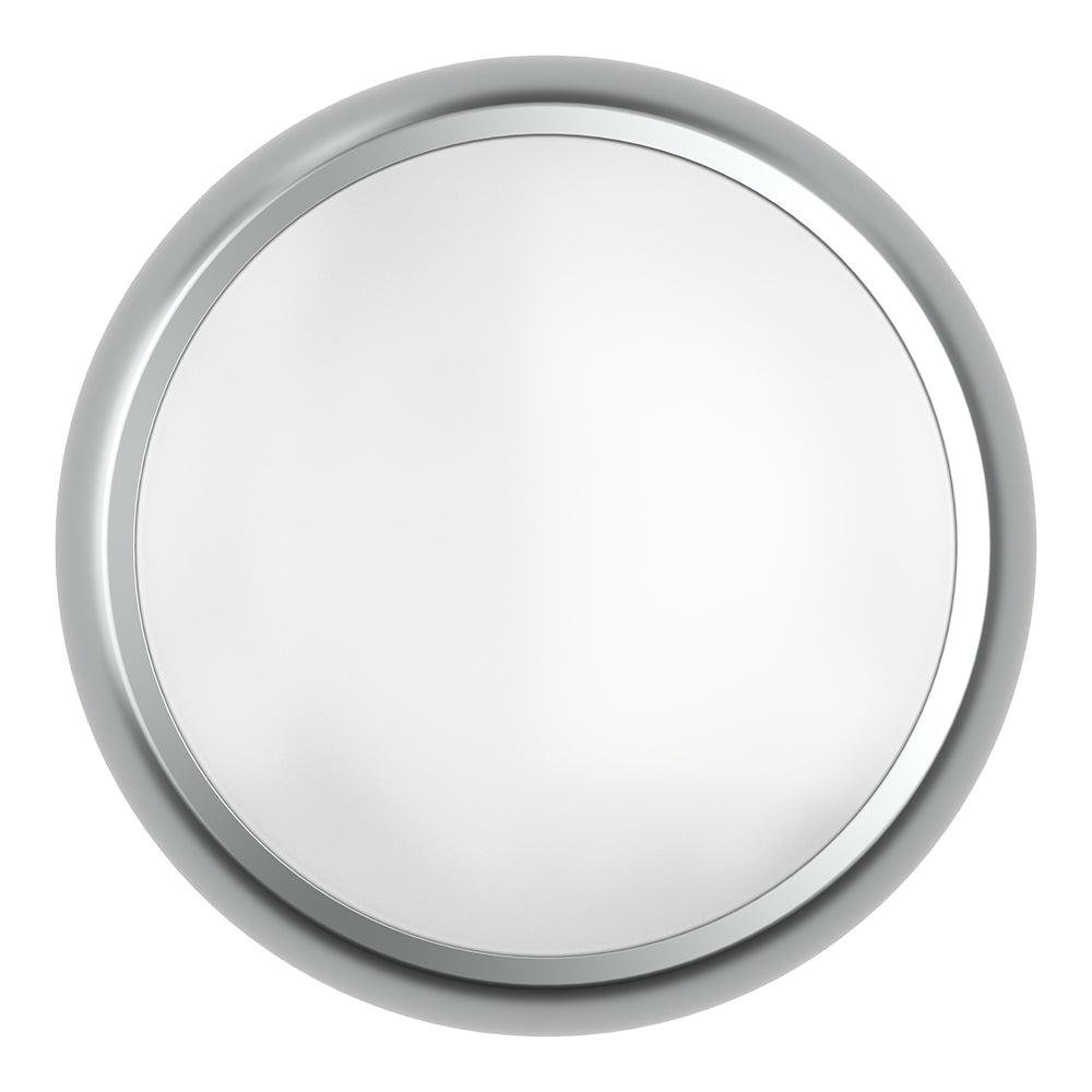 EUSTON CE3X5 | Round Bulkhead Light Fitting | LED Multi Wattage 8-16W | CCT 5-Colour | IP65 | 3hr Emergency | Chrome