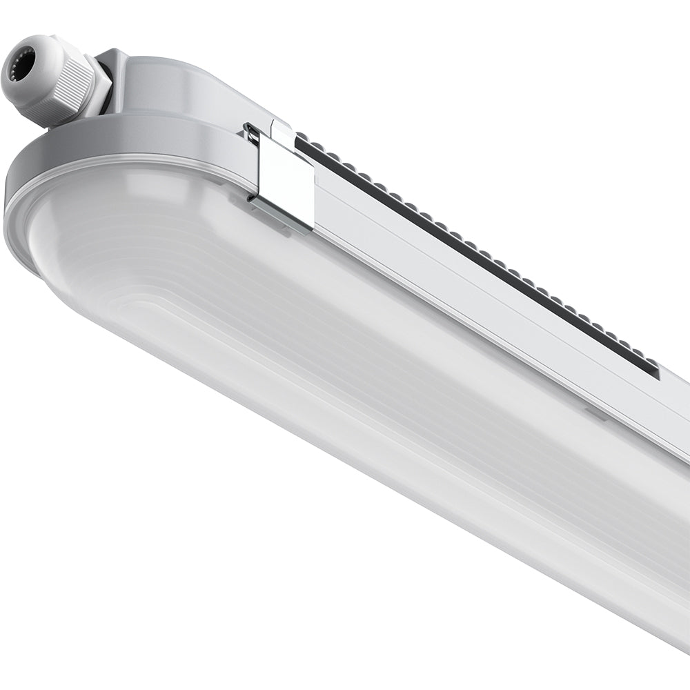 TORO Non-Corrosive LED Batten Light | 5ft 3360lm | CCT Tri-Colour & Multi Wattage | IP65 | Emergency