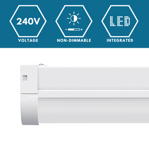 VALA LED Batten Light | 5ft 4480lm | CCT Tri-Colour & Multi Wattage | IP20 | Corridor